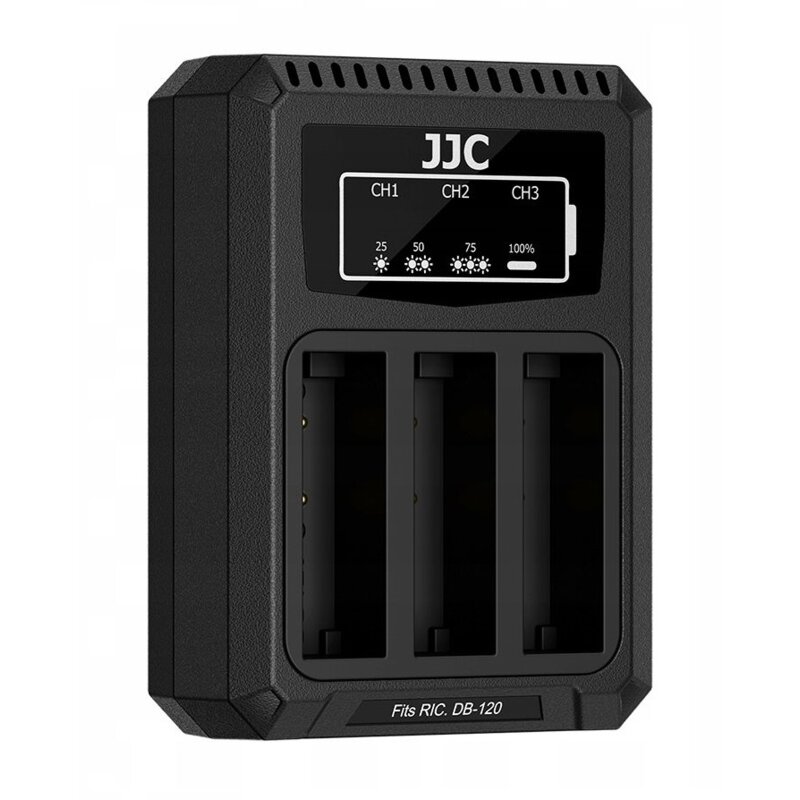 Ładowarka trójkanałowa JJC DCH-DB120TC do Ricoh DB-120