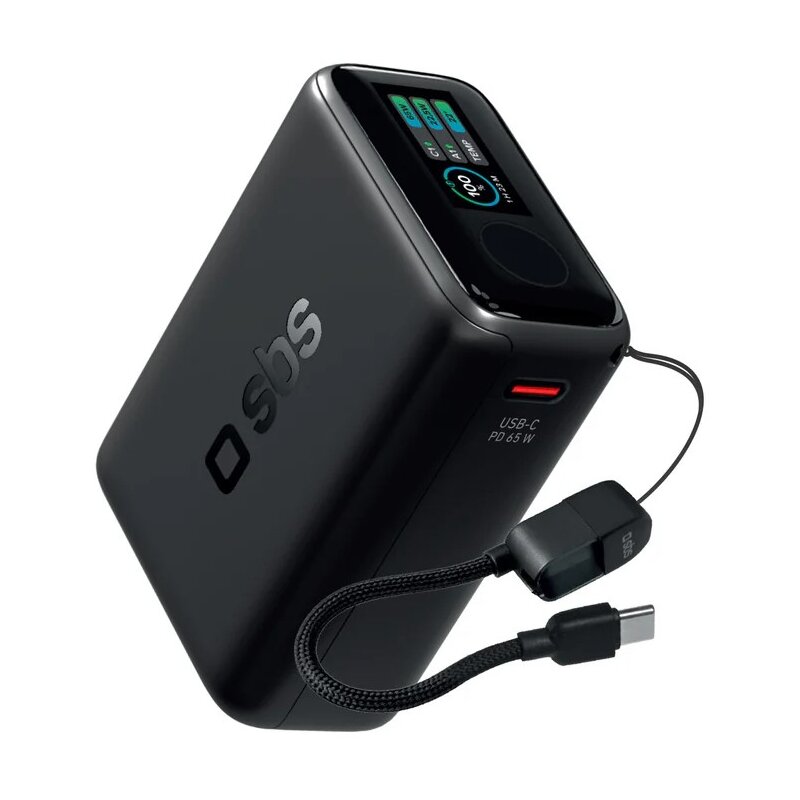 Powerbank SBS TTBB20000TFTPD65 20000 mAh 65W Czarny