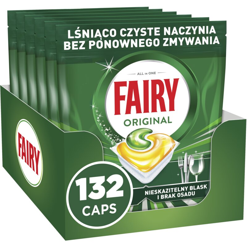 Kapsułki do zmywarki FAIRY Platinum Plus All in One Lemon - 132 szt.