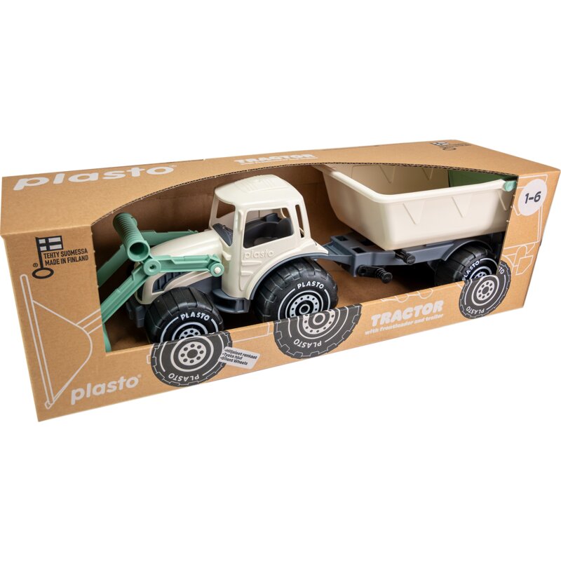 Traktor PLASTO z ładowaczem i przyczepką 1672000SNC