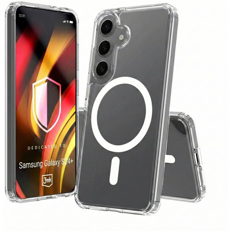 Etui 3MK Hardy LiqForce MagCase do Samsung Galaxy S24+ Przezroczysty