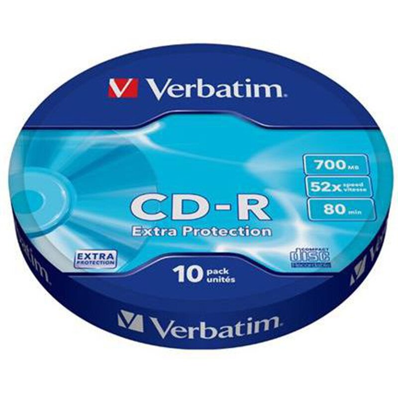 Płyta VERBATIM CD-R, 700 MB, 52x (10 szt.)