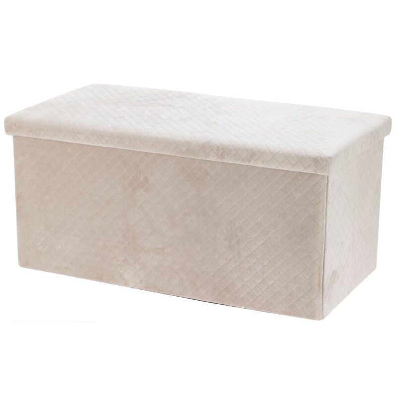 Pufa STORAGE SOLUTIONS 76 x 38 x 38 cm Beżowy