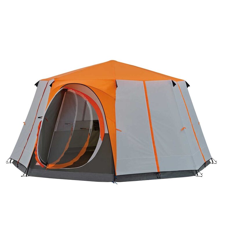 Namiot COLEMAN Cortes Octagon 8 Szaro-pomarańczowy