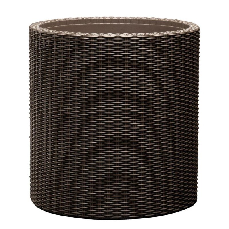 Doniczka KETER Cylinder Planter L (43.7 x 43.7 x 44.3 cm) 65L Brązowy