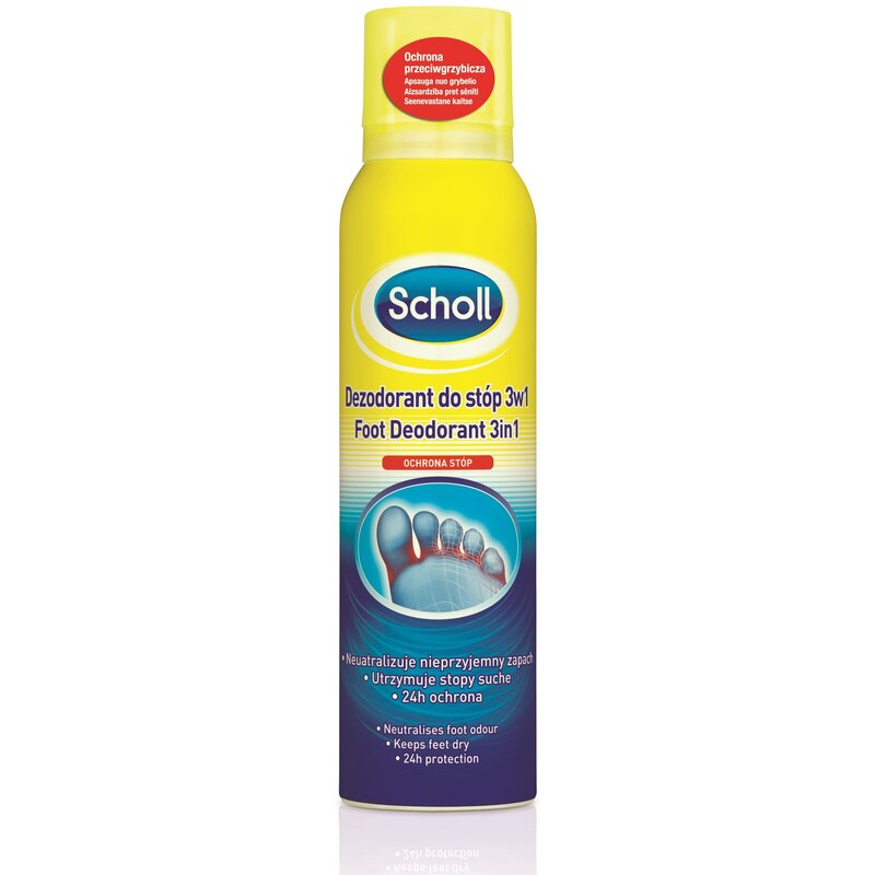 Dezodorant do stóp SCHOLL 3w1 150 ml