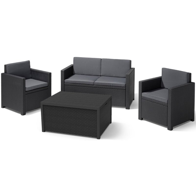 Zestaw mebli ALLIBERT Monaco 216779 Grafitowy