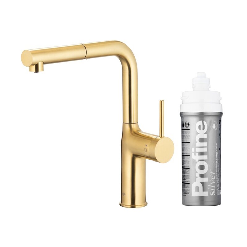 Bateria kuchenna stojąca KFA Duero Pure Move z filtrem wody Złoty szczotkowany PVD 6623-424-39