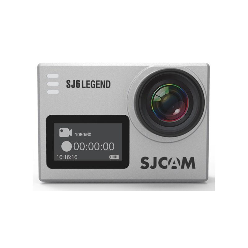 Kamera sportowa SJCAM SJ6 Legend 4K z WiFi stabilizacją i ekranem srebrna