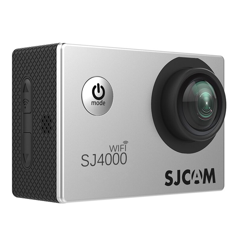 Kamera sportowa SJCAM SJ4000 WiFi Srebrna Filmy 2K/Filmy 4K 900 mAh 12MP Obudowa wodoodporna