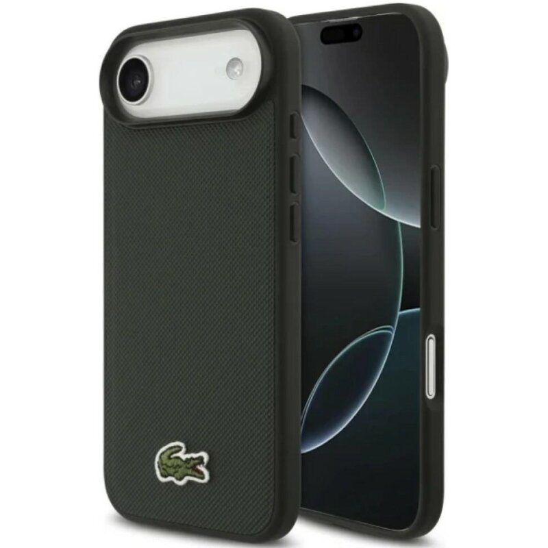 Lacoste Iconic Petit Pique Woven Logo MagSafe do iPhone Air sinople