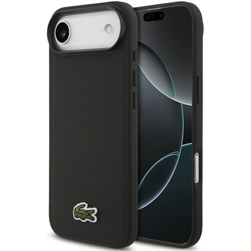 Lacoste Iconic Petit Pique Woven Logo MagSafe do iPhone Air Czarny