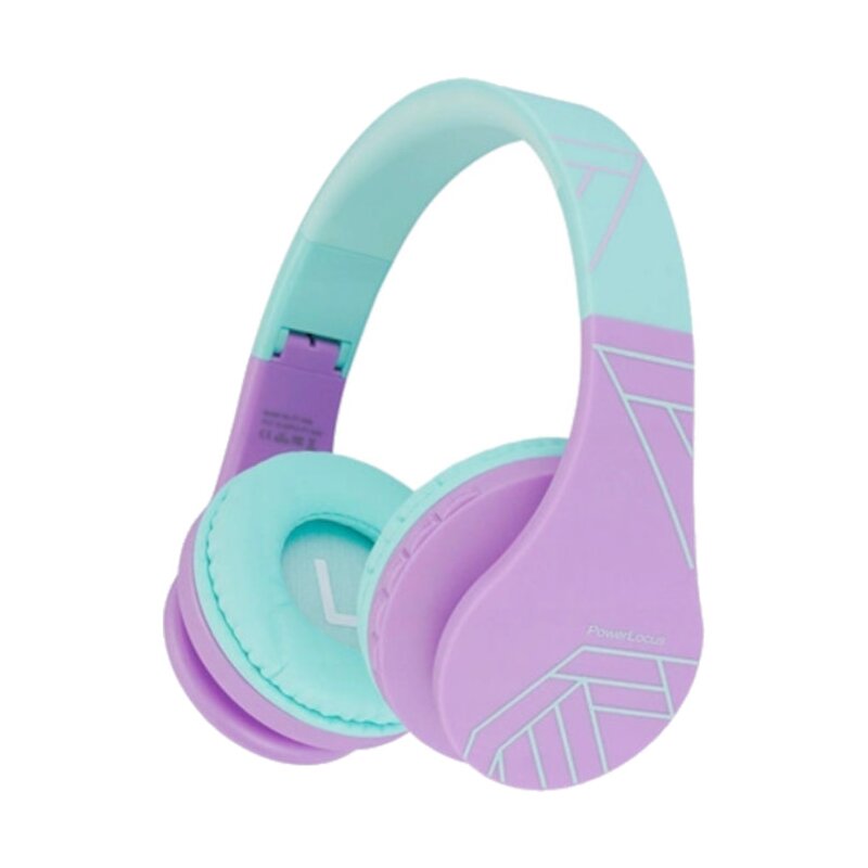 Słuchawki nauszne POWERLOCUS P1 Kids Turkusowo-fioletowy