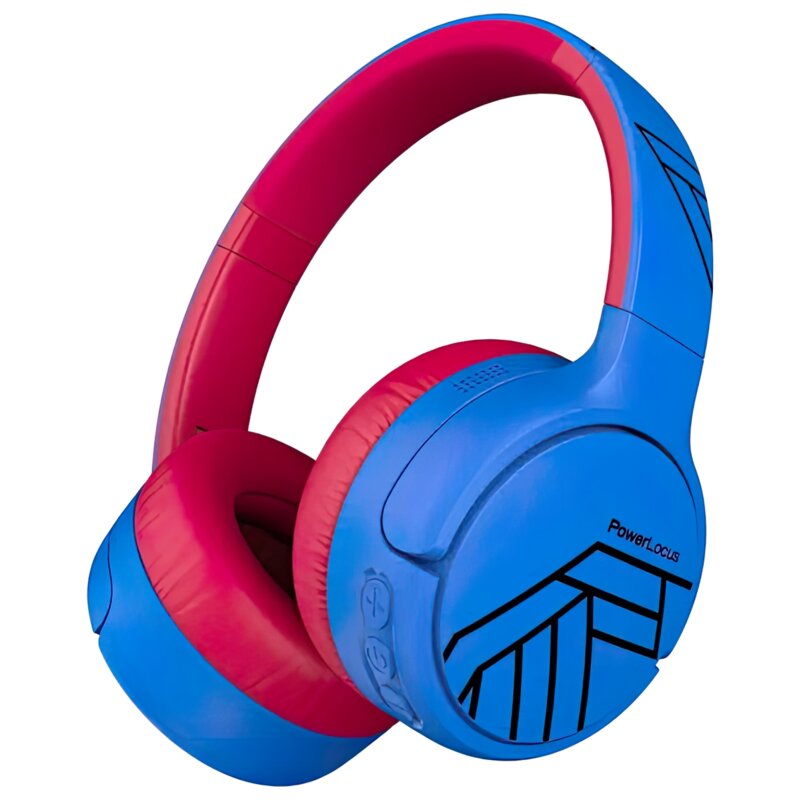 Słuchawki nauszne POWERLOCUS Tiger ANC Niebiesko-czerwony
