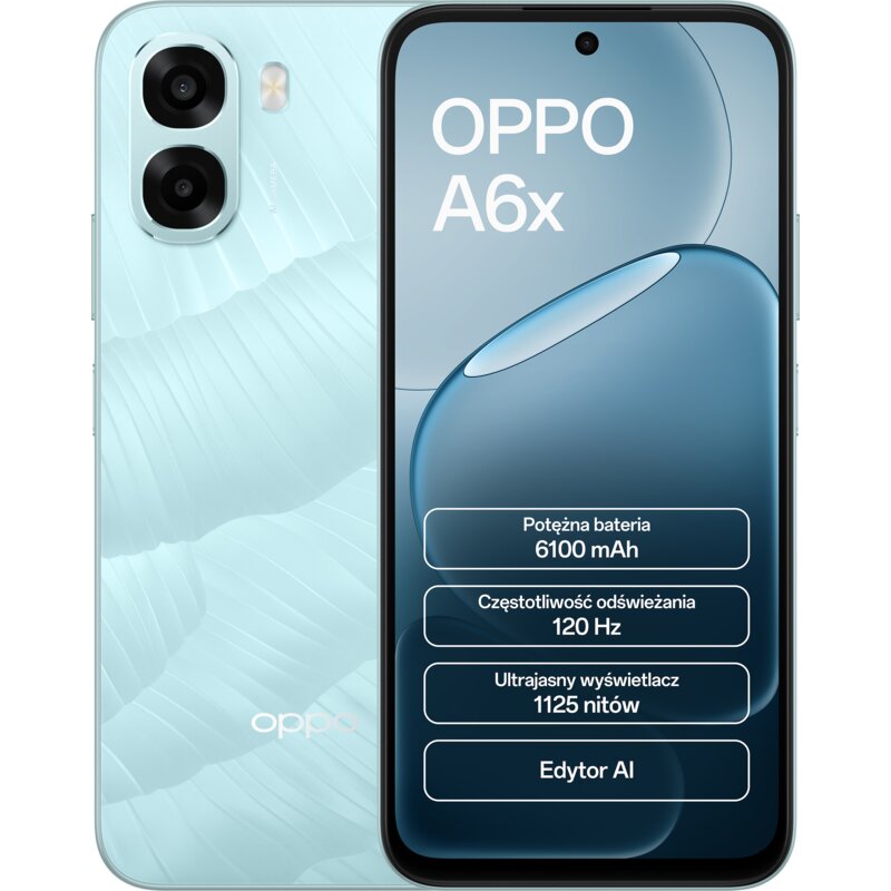 Smartfon OPPO A6x 4/128GB 6.75" 120Hz Niebieski