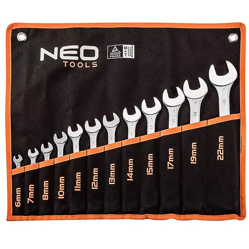 Zestaw kluczy płasko-oczkowych NEO TOOLS 09-752 (12 elementów)