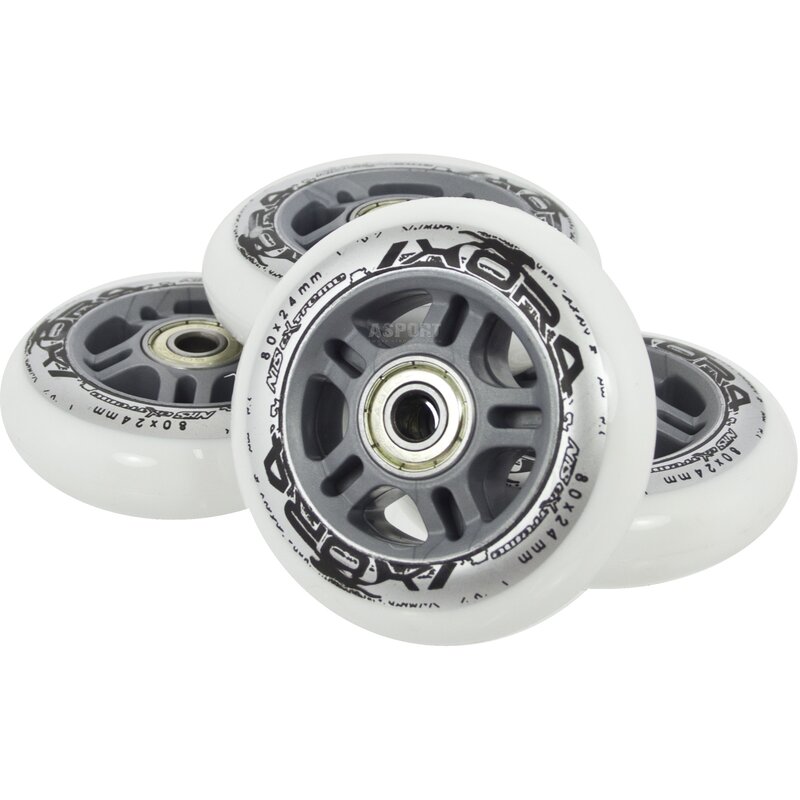 Kółka NILS EXTREME PU 80x24 82A (4 sztuki)
