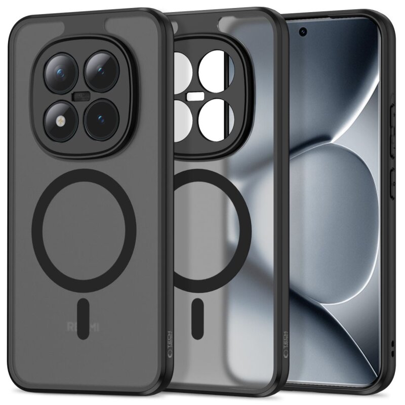 Etui TECH-PROTECT MagMat MagSafe do Xiaomi Poco M8 Pro/Redmi Note 15 Pro+ Plus 5G Czarny