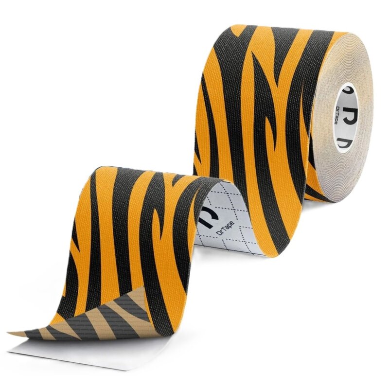 Taśma kinezjologiczna DRTAPE DR08 Czarno-pomarańczowy 5 x 500 cm