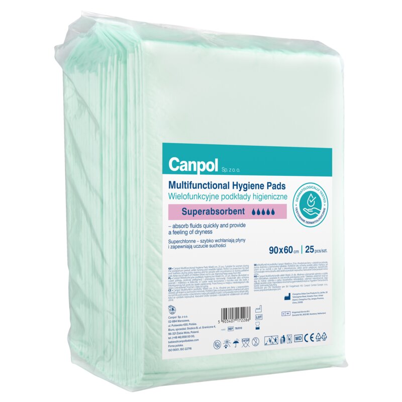 Podkłady higieniczne CANPOL 78/010 90 x 60 cm (25 szt.)