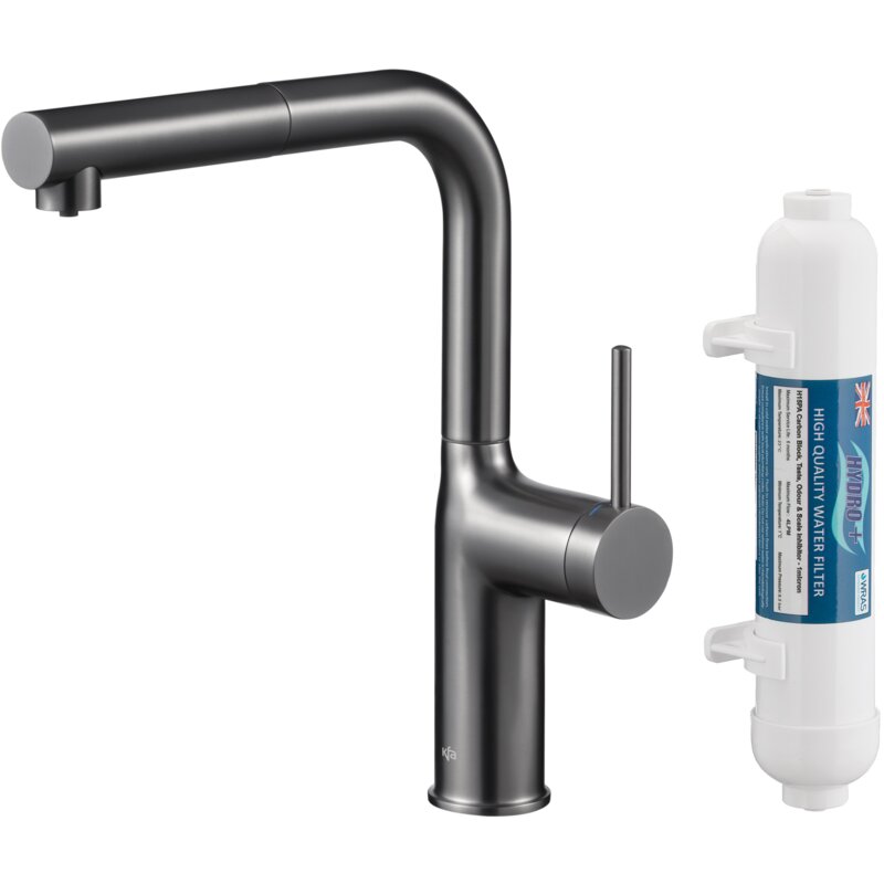 KFA Armatura Duero Pure Move Pull-Out 6623-422-61 Grafitowy Stal szlachetna