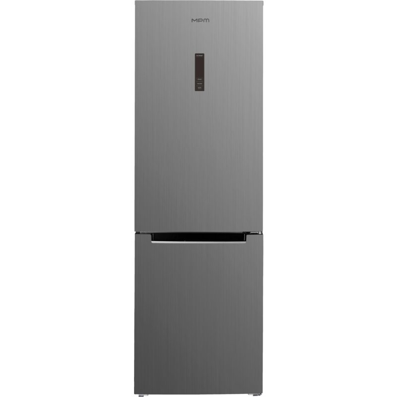 MPM 402-FF-67/D Pełny No Frost 186cm Szuflada z kontrolą wilgotności Komora świeżości Ciemny srebrny