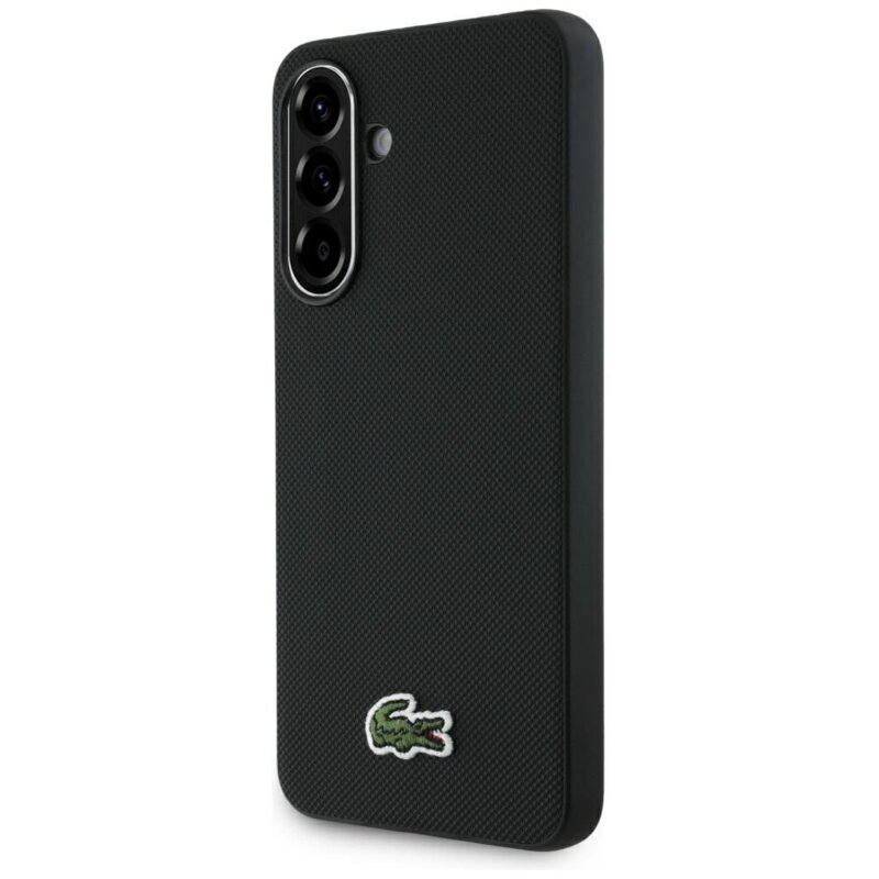 Lacoste Iconic Petit Pique Woven Logo do Samsung Galaxy A56 Czarny