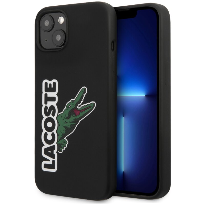 Etui LACOSTE Silicone Head Crocodile do Apple iPhone 13 Mini Czarny