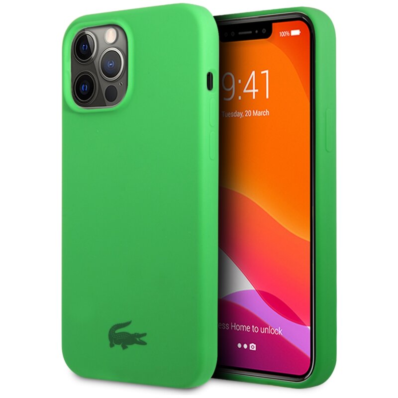 Etui LACOSTE Silicone do Apple iPhone 13 Pro Max Zielony