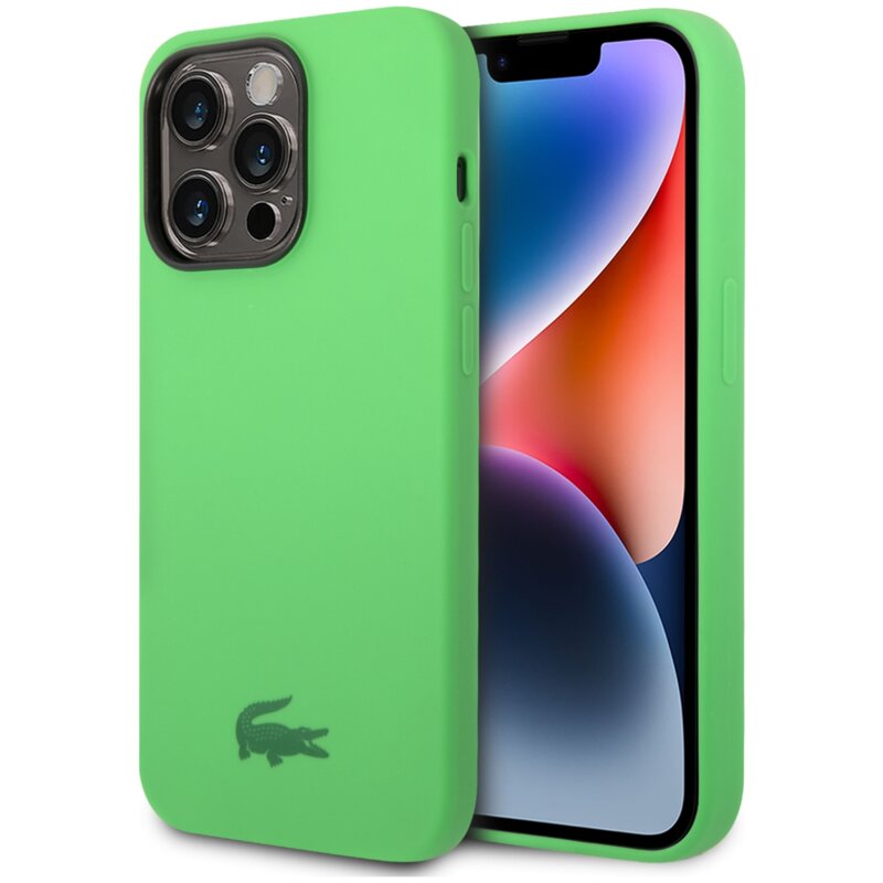 Etui LACOSTE Silicone do Apple iPhone 14 Pro Max Zielony