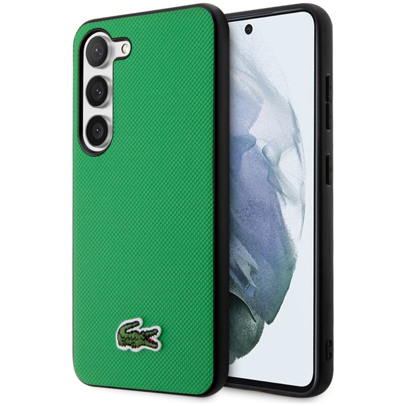 Etui LACOSTE Iconic Petit Pique do Samsung Galaxy S23+ Zielony