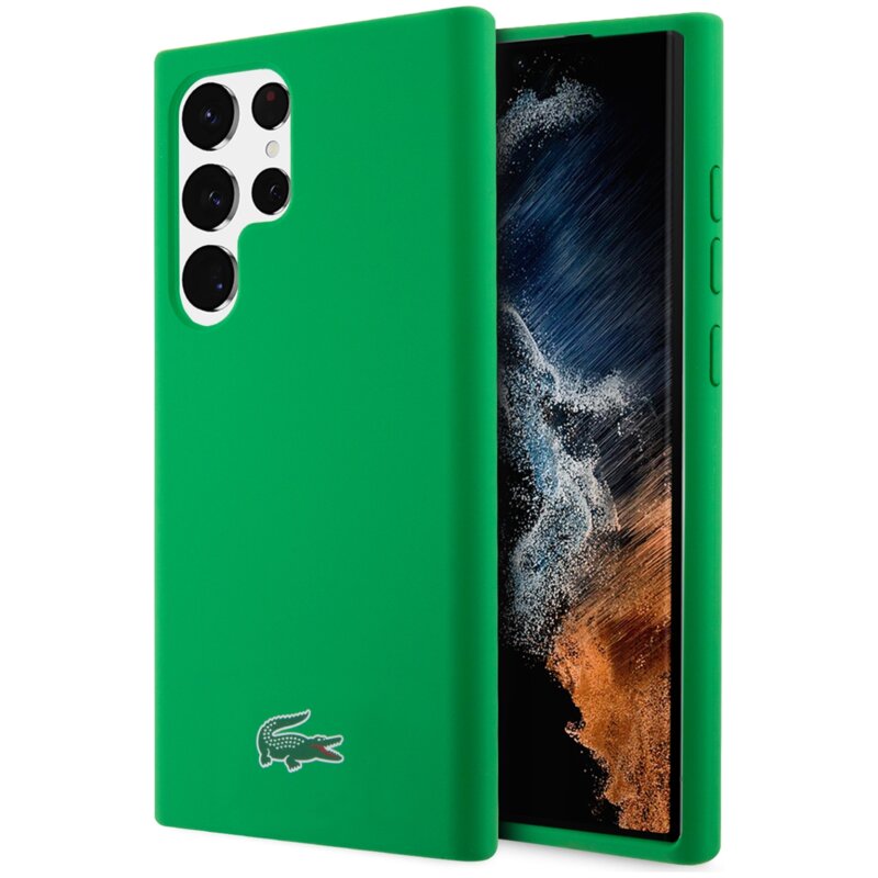 Lacoste Silicone do Samsung Galaxy S23 Ultra Zielony