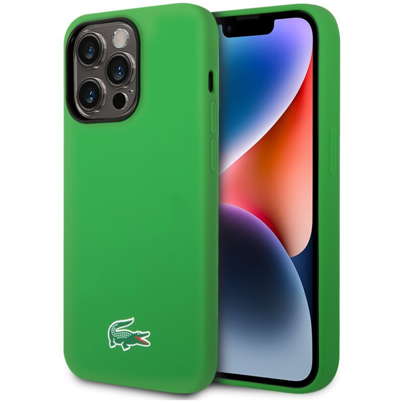 Etui LACOSTE Silicone MagSafe do Apple iPhone 14 Pro Zielony