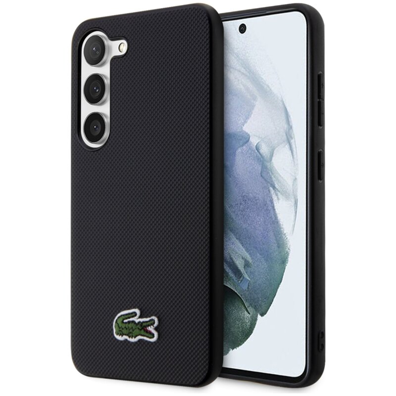 Etui LACOSTE Iconic Petit Pique do Samsung Galaxy S23 Czarny