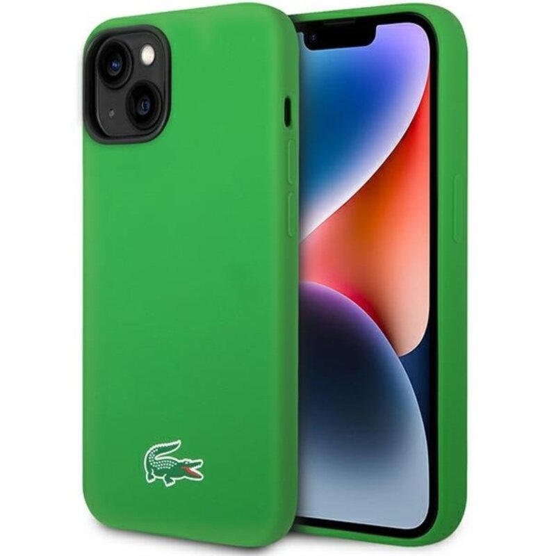 Etui LACOSTE Silicone MagSafe do Apple iPhone 13/14/15 Zielony