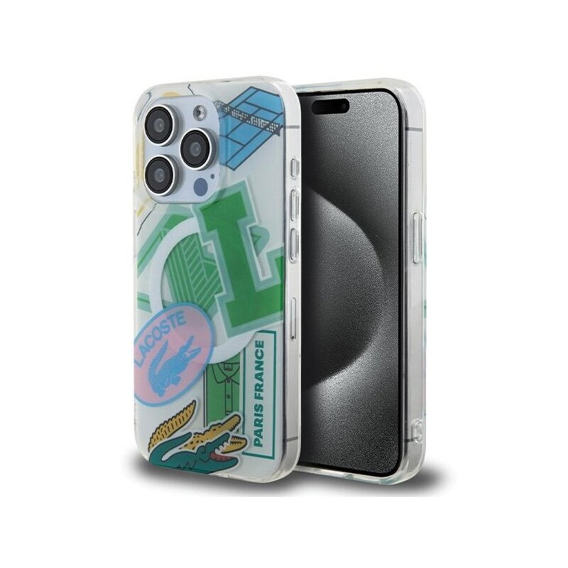 Etui LACOSTE Double Layer Patch MagSafe do Apple iPhone 15 Pro Zielony