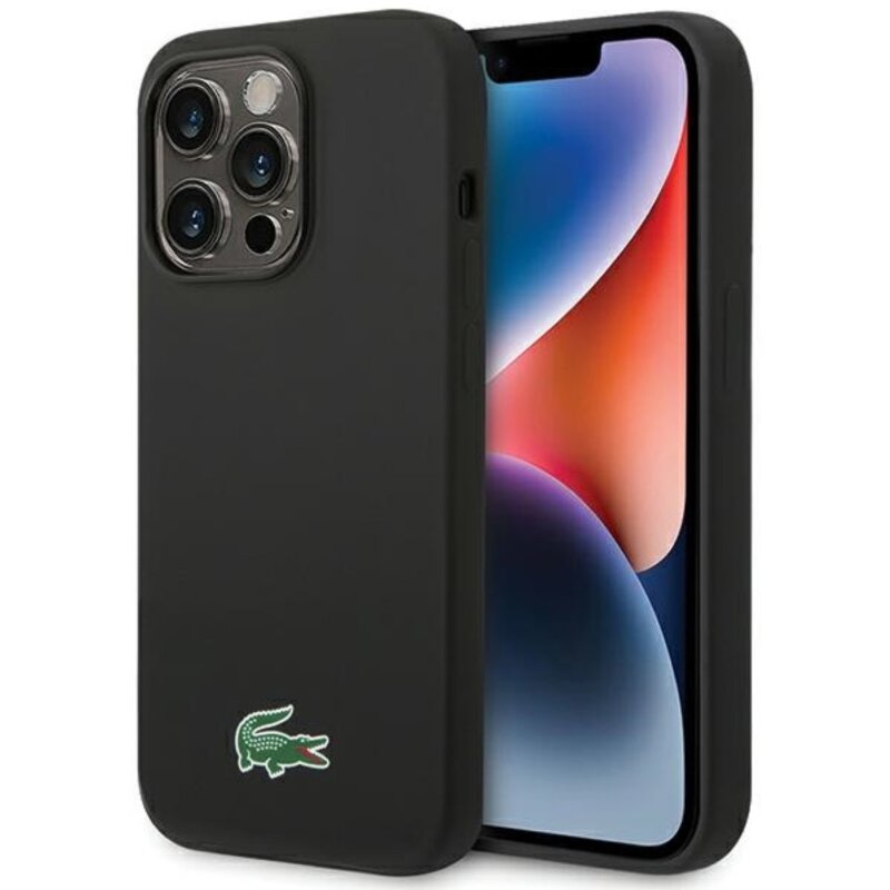 Lacoste Silicone MagSafe do iPhone 15 Pro Max Czarny