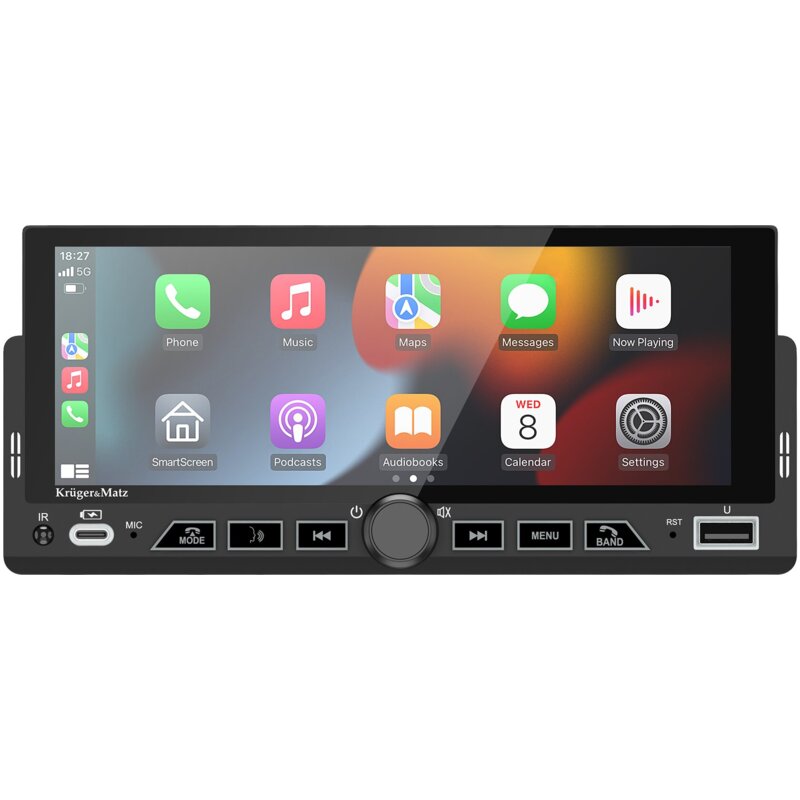 KRUGER&MATZ RADIO SAMOCHODOWE KM2017 CARPLAY/AAUTO