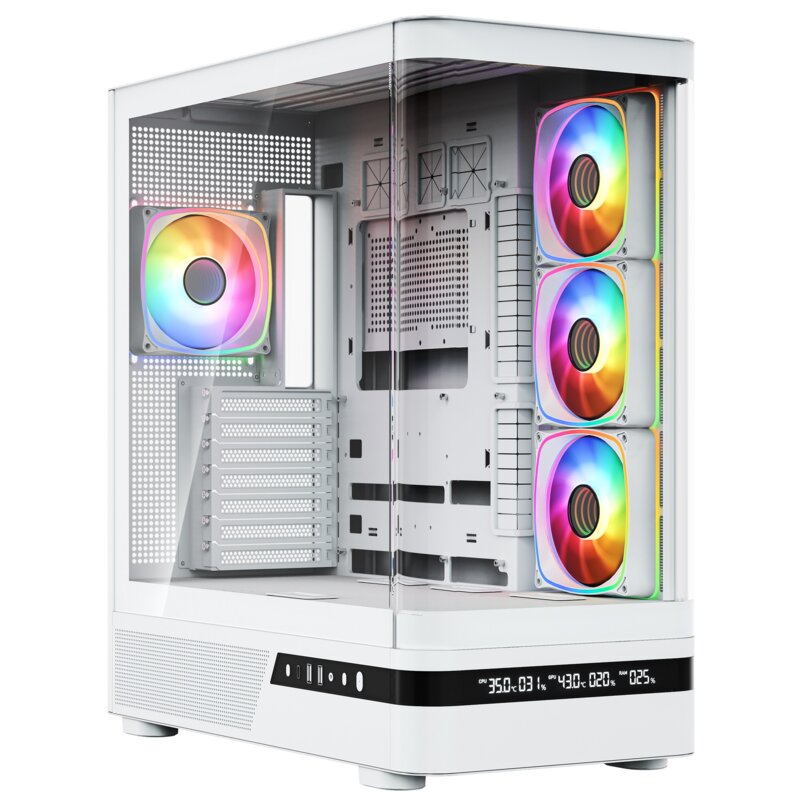 MODECOM Volcano AQ200 ARGB Biały