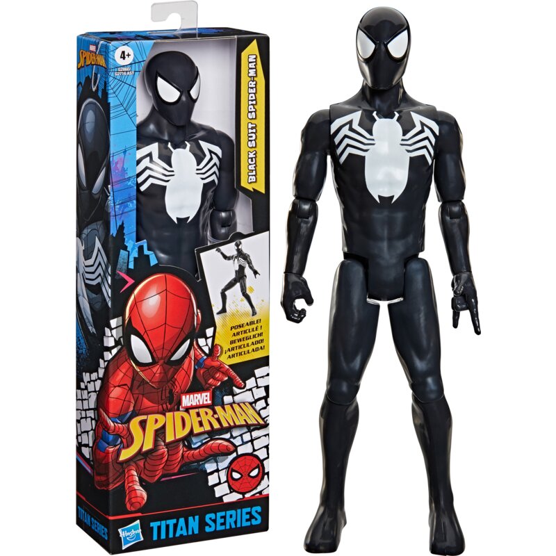Figurka HASBRO Spider-Man Titan Hero Spider-Man w czarnym kombinezonie G28605X0