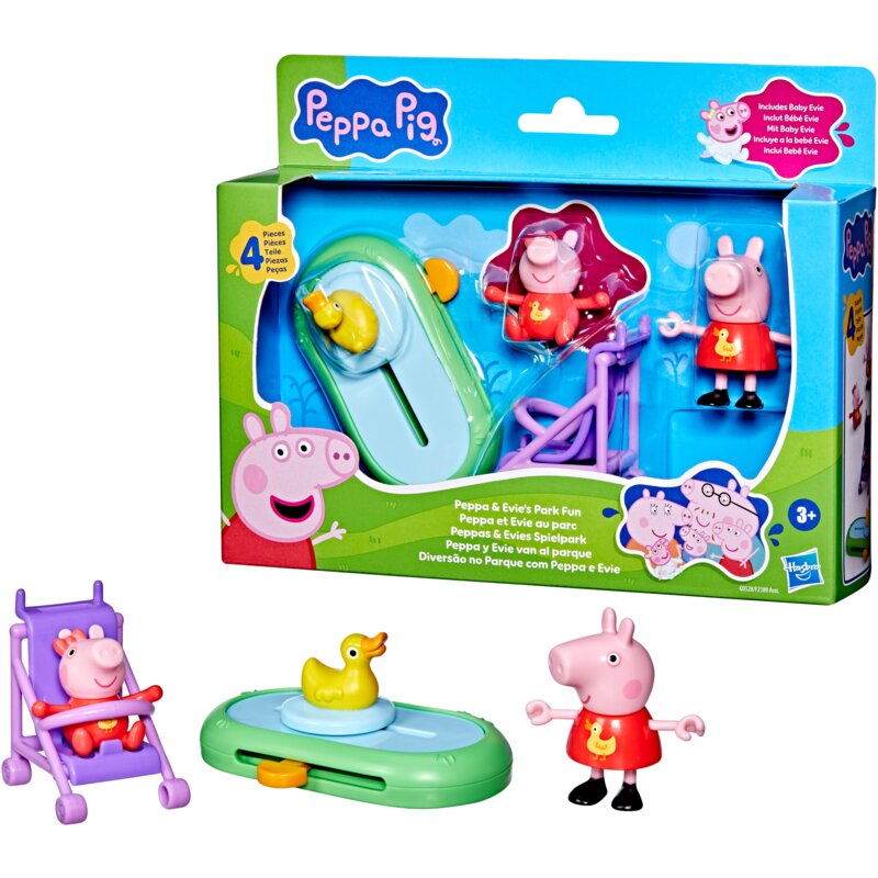 Zestaw figurek HASBRO Świnka Peppa Peppa i Evie w parku G05285X0