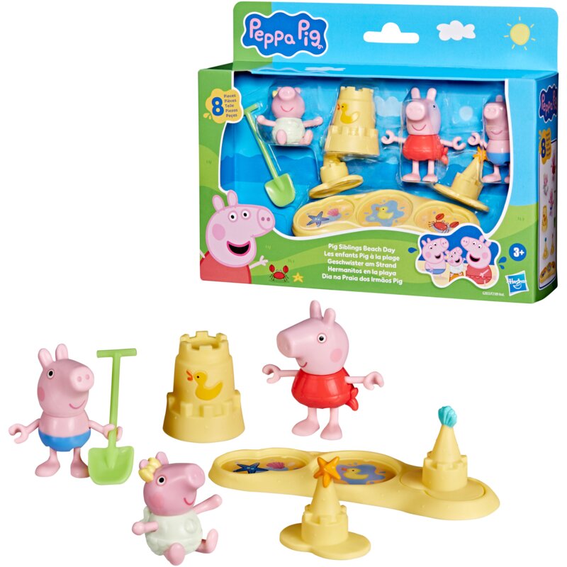 Zestaw figurek HASBRO Świnka Peppa Rodzeństwo na plaży G28335X0