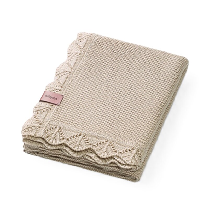 Kocyk BABYONO 1674/02 Jasnobeżowy