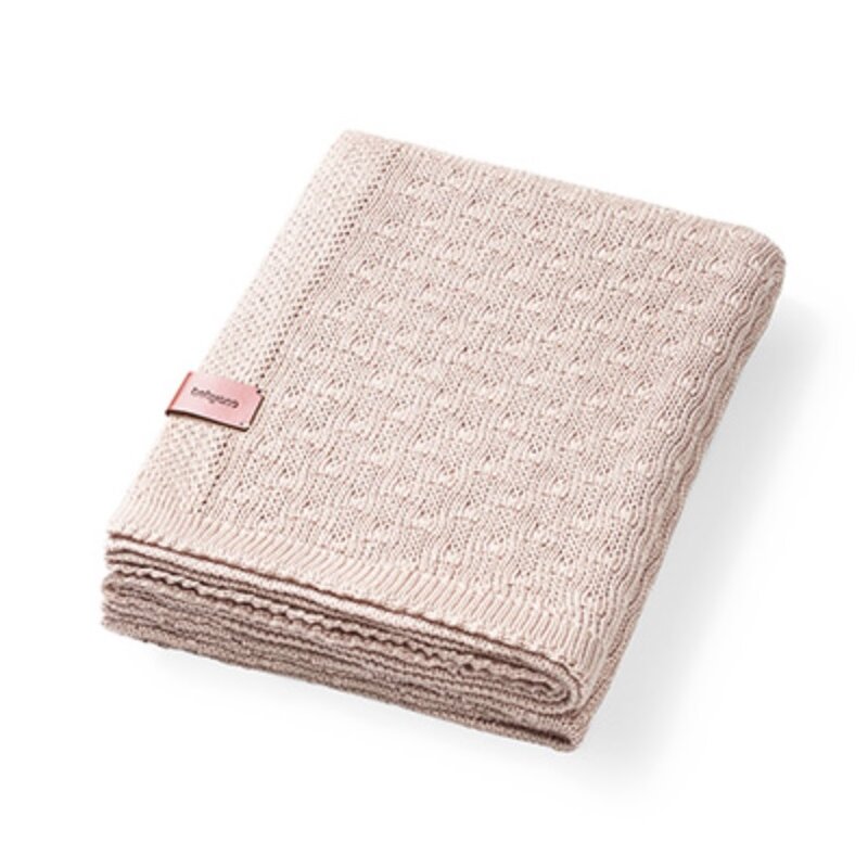 Kocyk BABYONO 1673/02 Jasnobeżowy