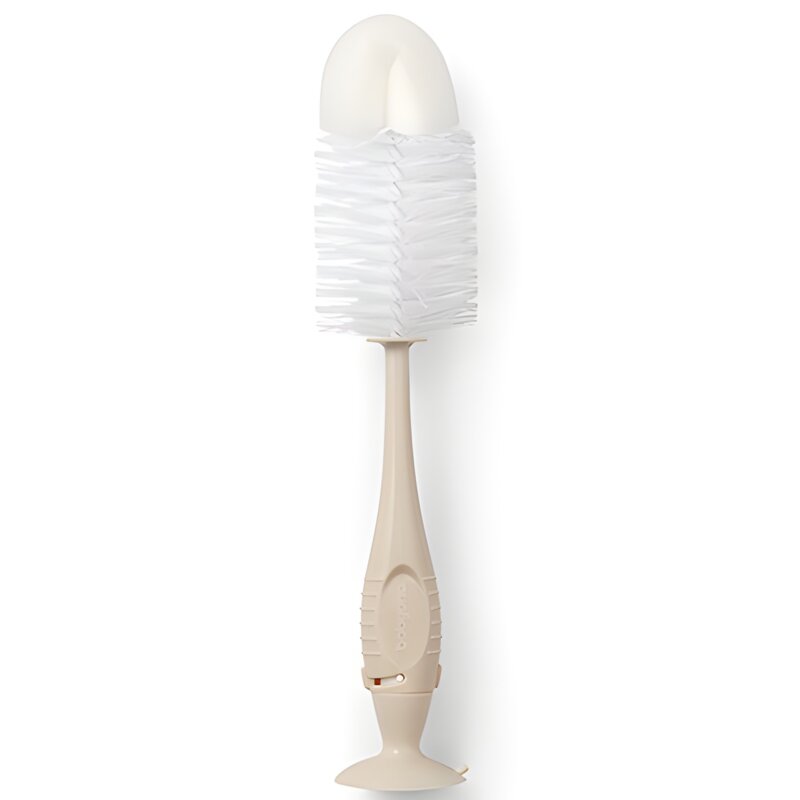 Szczotka do butelek i smoczków BABYONO samostojąca z przyssawką 728/05 Beżowy