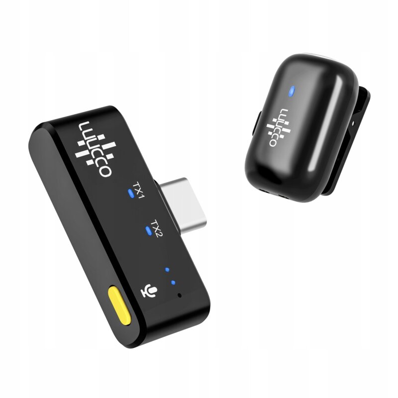 Mikrofon krawatowy do smartfona LUUCCO MiniPods K1 Czarny