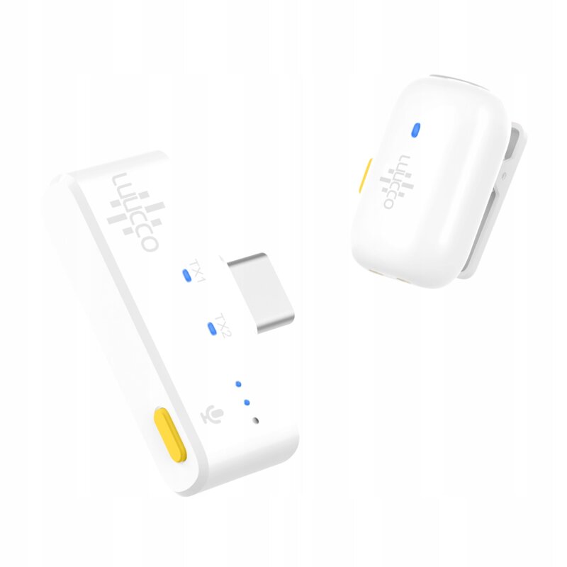 Mikrofon krawatowy do smartfona LUUCCO MiniPods K1 Biały