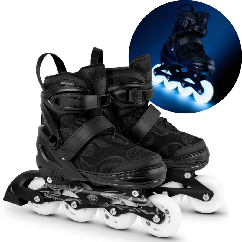 Rolki SPOKEY Firefly (rozmiar 35-38) Czarno-biały