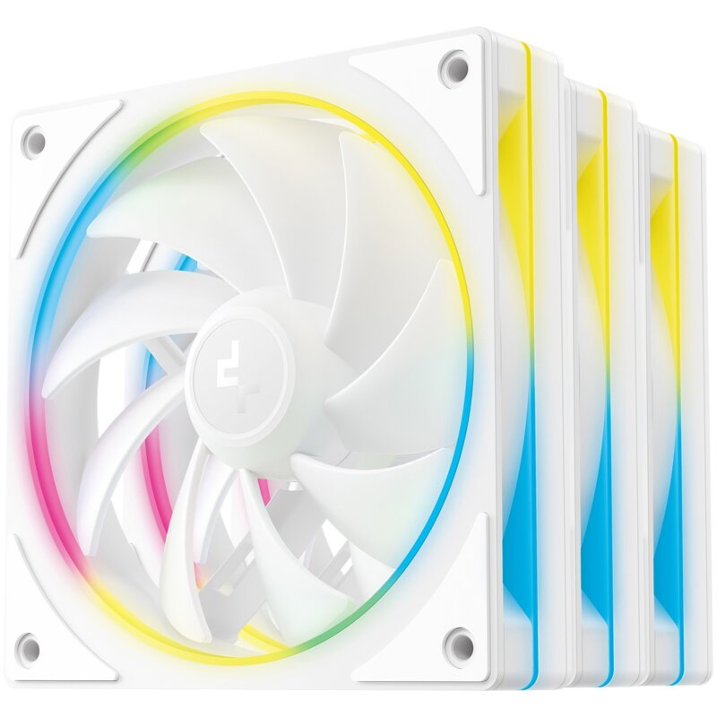 Wentylator DEEPCOOL FL12 SE Biały (3 szt.)