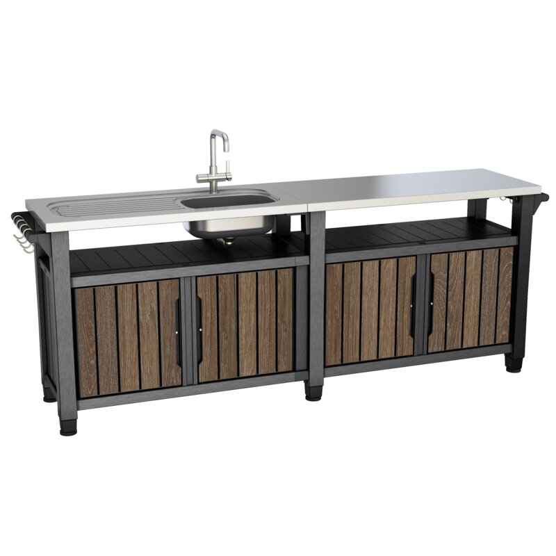 Barek ogrodowy KETER Unity chef 415l Orzech